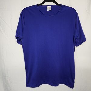 Patagonia Womens Medium Short Sleeve Capilene Base Layer Shirt Blue